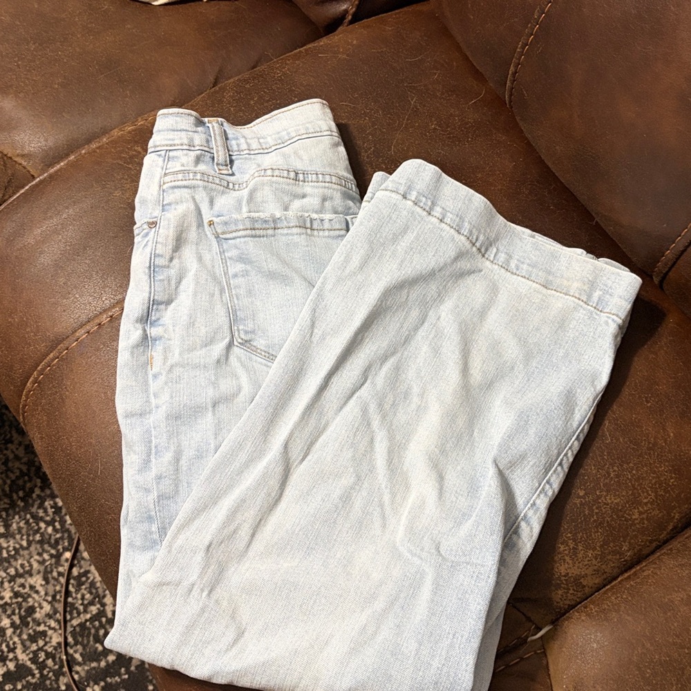Kensie Light Blue Flare & Wide Leg Jeans